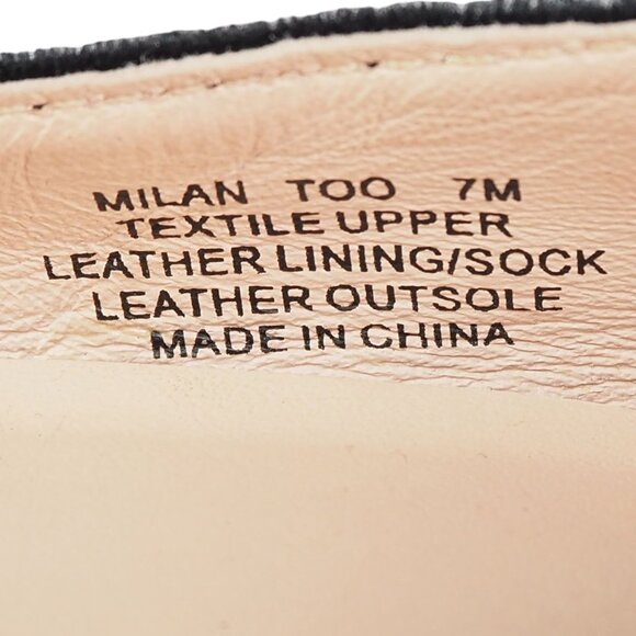 Kate Spade Milan Too Point Toe Velvet Black Heels Women's 7M Black / Gold Accent - Picture 9 of 11